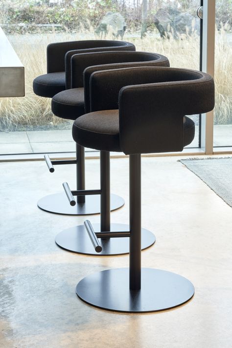 M A R T I N   H I R T H — D8P-1& D8P-2 Luxury Bar Stools, Unique Furniture Design, Modern Stools, Bar Chair, Luxury Dining, Bar Chairs, Unique Furniture, Swivel Chair, Stools