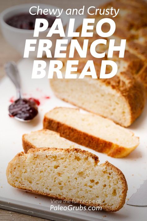 Paleo Artisan Bread, Low Carb Crusty Bread, Aip Paleo Bread, Paleo Crusty Bread, Whole Food Bread Recipe, Paleo French Bread, Paleo Vegan Bread, Keto French Bread Recipes, Whole 30 Bread Recipe