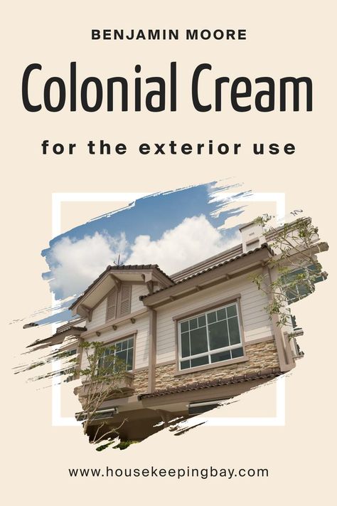 BM Colonial Cream OC-77 for the Exterior by Benjamin Moore Cream Paint Benjamin Moore, Paint Benjamin Moore, Pastel Bedding, Cream Paint, Simply White, Warm Undertone, White Doves, Color Help, Shades Of White