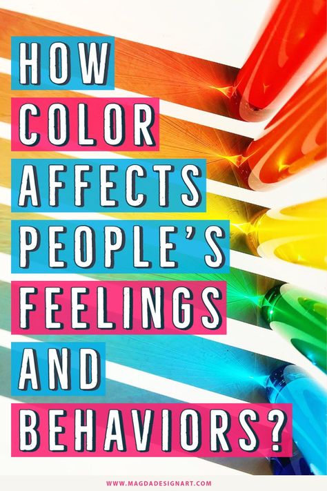 Color psychology: How color affects people’s feelings and behaviors? Here is a simple guide that provides information about colors and their impact on the success of your design. #colorpsychology #colors #graphicdesign #design #graphicdesigner Marketing Color Psychology, The Psychology Of Color, Color Effects On Mood, Color Physcology, Emotion Colors, Color Psychology Marketing, Color Psychology Personality, Psychology Of Color, Color Therapy Healing