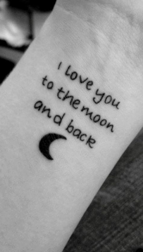 I love you to the moon and back #tattoo ◆플러스바카라◆ VT7777.COM ◆플러스바카라◆◆플러스바카라◆◆플러스바카라◆◆플러스바카라◆ To The Moon And Back Tattoo, Omerta Tattoo, Muster Tattoos, Mother Tattoos, 1 Tattoo, Tattoos For Daughters, Tattoo Trends, Fake Tattoos, To The Moon And Back