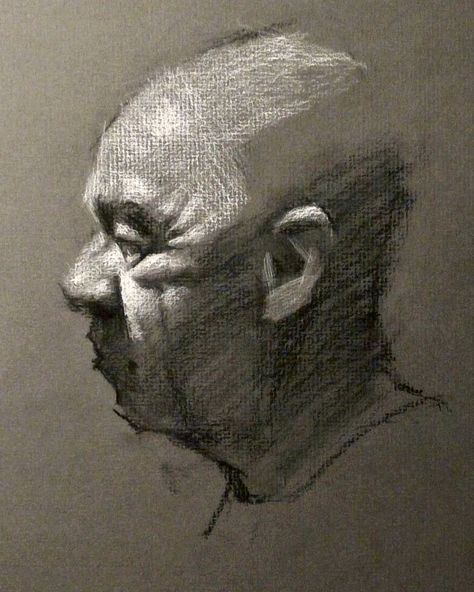 Jeff Haines Jeff Haines, Face Pencil Drawing, Face Pose, Jeff Jones, Anatomy Sculpture, Sketchbook Project, Portrait Drawings, Head Art, Charcoal Portraits