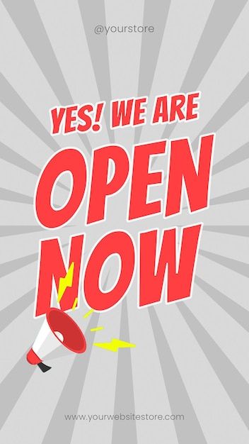 New Store Opening Instagram Post, Background Instagram Story, Background Instagram, Retro Background, We Are Open, Store Opening, Instagram Story Template, Story Template, Graphic Resources