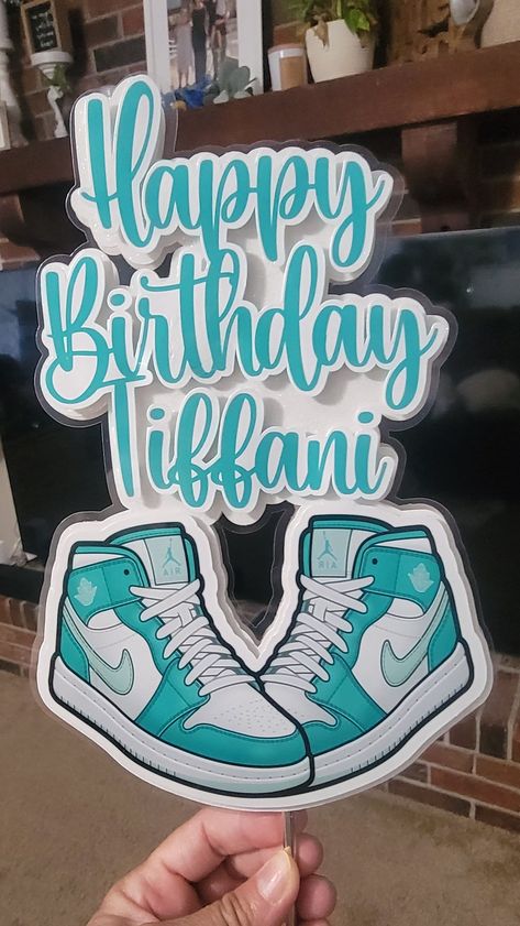 Sneaker Birthday Cake, Sneaker Cake Ideas, Sneaker Ball Cake, Sneaker Birthday Party, Sneaker Cake, Sneaker Party, Bday Themes, 1 Cake Topper, Sneaker Ball