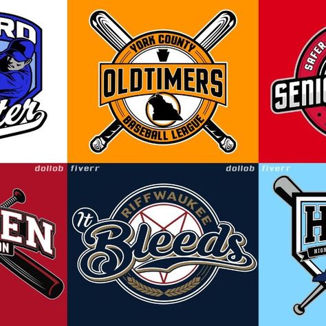 I will create logo for your baseball softball team and other sports Softball Logos Design, Softball Logos, Travel Softball, Baseball Teams Logo, York County, Travel Team, Softball Team, Baseball Softball, Juventus Logo