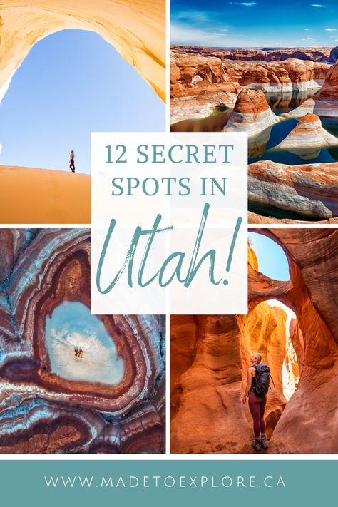 12 Secret Things to do in Utah: Hidden Gems Outside of National Parks! - Made to Explore Springdale Utah, Things To Do In Utah, Utah Summer, Utah National Parks Road Trip, Utah Vacation, Northern Utah, Visit Utah, Utah Adventures, Utah Road Trip