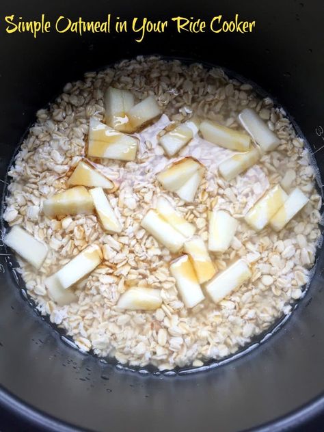 Rice Cooker Oatmeal, Zojirushi Rice Cooker, Aroma Rice Cooker, Easy Breakfast Options, Kid Recipes, Easy Baby Food Recipes, Rice Cooker Recipes, Easy Oatmeal, Sweet Potato Breakfast