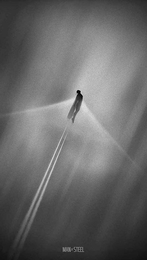 Superman breaking the sound barrier. Dc Posters, Superhero Poster, Superman Man Of Steel, Univers Dc, Silver Surfer, Man Of Steel, Style Noir, Film Posters, Dieselpunk