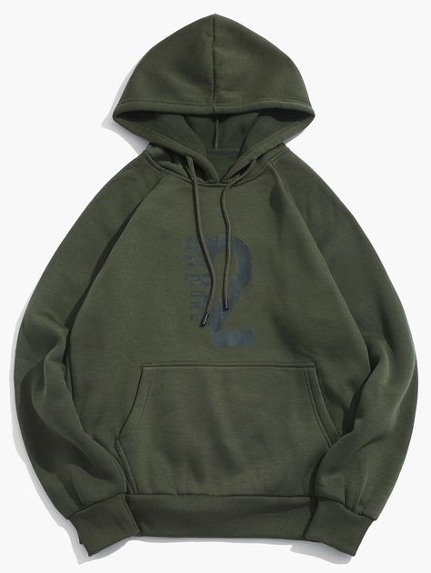 Number Letter Print Fleece Hoodie  ARMY GREEN BRIGHT YELLOW CARBON GRAY RED , #ad, #Fleece, #Hoodie, #ARMY, #Number, #Letter #Ad Suit Fashion Men's, Mochila Jansport, Grey Hoodie Men, Baggy Hoodie, Spring Hoodie, Cheap Sweatshirts, Mens Fashion Wear, Casual Trends, Shirt Casual Style