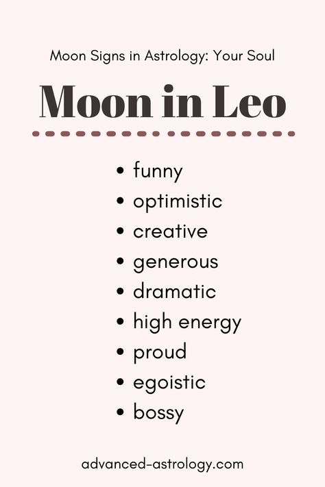 Moon In Leo Aesthetic, Words For Moon, Virgo Sun Leo Moon, Leo Moon Aesthetic, Leo Moon Sign, Moon Sign Meaning, Astrology 101, Moon Sign Astrology, Leo Moon