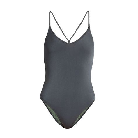 Bower Fitzgerald cross-back swimsuit (114.295 CLP) ❤ liked on Polyvore featuring swimwear, one-piece swimsuits, grey, grey swimsuit, swimsuit swimwear, cross back one piece swimsuit and cross back swimsuit Grey Beach, Grey Swimsuit, Swimming Costume, Beach Wears, Beach Wear, One Piece Swimsuit, Bathing Suits, Streetwear Brands, One Piece