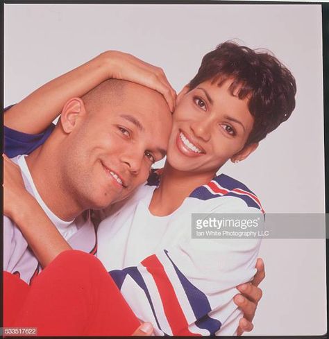 Halle Berry and David Justice David Justice, Hally Berry, Halle Berry, Cleveland Indians, Black Excellence, Baseball Players, Stock Pictures, Black Love, Halle