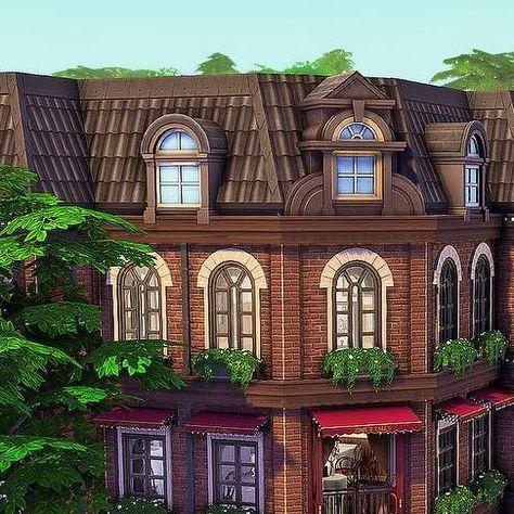 Jessicapie on Instagram: "New Speed Build! 🤍  I built a Britechester Bistro and Bar, using the new #CozyBistroKit and #RivieraRetreatKit 🌿🍷  Speed Build Link is in my bio!   @thesims" Ts4 Britechester, Sims 4 Bistro, Sims 4 Britechester, Building Ideas, Sims 4 Houses, May 31, Sims 4, House Ideas, Tattoo Ideas