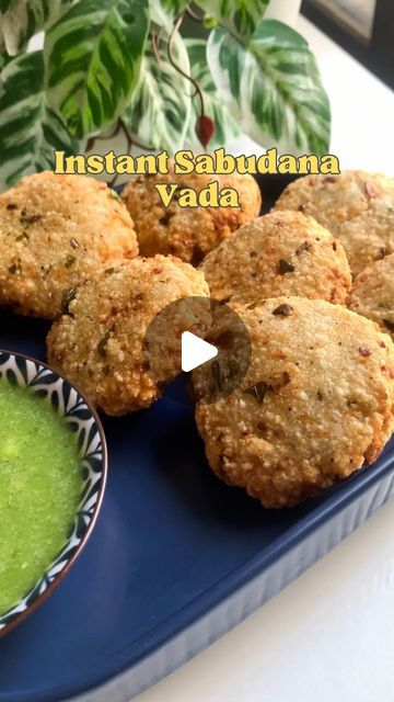 easy recipes • Aishwarya Marwal on Instagram: "This is an Instant Sabudana Vada recipe where you don’t need to soak sabudana! It’s quick 10 mins recipe which requires only 6 ingredients to make and perfect to try this Navratri 🤌🏻❤️

To make this: 

1 cup sabudana, grind it coarsely
1/2 cup boiled potatoes
1/3 cup chopped peanuts 
1 tbsp chopped green chillies 
Salt to taste
Black pepper powder 
Coriander leaves ✨

Deep fry and serve hot with some mango chutney and THAT’S IT 🤌🏻✨

Save this reel and try it out 🫶🏻

Follow @whataisheats for more recipe videos ❤️✨

#sabudana #vrat #navratrirecipes #quickrecipeideas #indianfood #indianfoodbloggers #streetfoodindia #streetfoodlovers #foodbloggers #homemadefood #reelsindia #reeling 

[navratri, vrat ka khanna, sabudana vada, instant recipe, Sabudana Vada Recipes, Sabudana Recipes, Instant Recipe, Navratri Recipes, Vada Recipe, Mango Chutney, Deep Fry, Instant Recipes, Pepper Powder