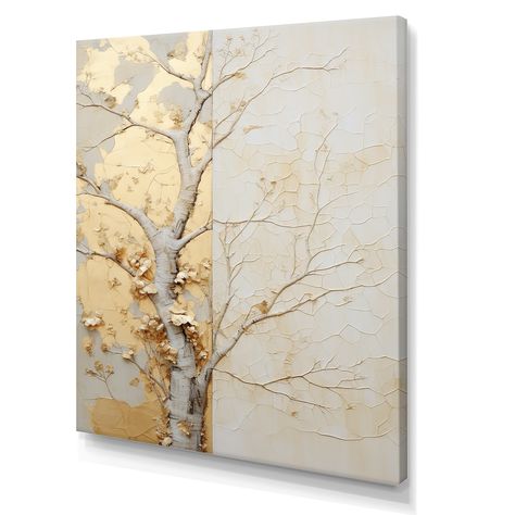 Art On Canvas Ideas, Painting For Room Decor, Art For Living Room Wall, Beige Painting, Wall Canvas Art, Designer Wall Art, Wall Decor Painting, Gold Abstract Painting, Gold Art Painting