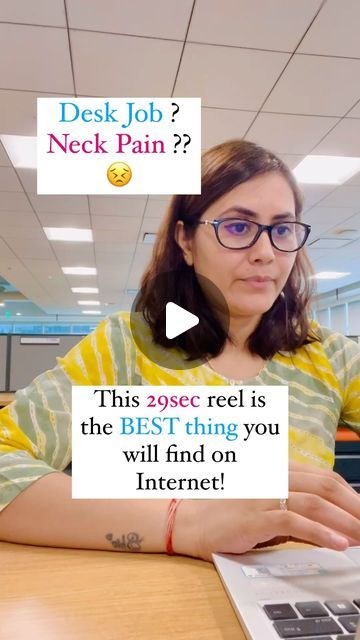 𝐇𝐚𝐧𝐬𝐚 | 𝐘𝐨𝐠𝐚 | 𝐖𝐞𝐥𝐥𝐧𝐞𝐬𝐬 on Instagram: "✅SAVE. SHARE. FOLLOW for more. This short reel is your best medicine for neck and shoulder pain, shoulder freeze and even for hunch back that you get from long hour sitting. 

😇Practice and let me know in the comments how did it go for you.

🫰Don’t forget to drop ❤️.if you find this helpful.

[yoga, stretches, neck pain, shoulder exercises, neck exercises, long hour sitting, desk job, corporate life, hunch back, IT professional, sedentary lifestyle, sitting, Ujjayii yoga, Hansa]" Exercise For Neck Pain, Stretches For Tense Neck And Shoulders, Yoga Stretches For Neck And Shoulders, Yoga Neck And Shoulders, Tight Neck And Shoulders Stretching, Yoga For Desk Workers, Hunch Back, Sitting Desk, Neck Pain Exercises