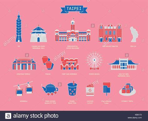 Taiwan travel symbol collection, famous architectures and specialties Stock Vector Art & Illustration, Vector Image: 161765271 - Alamy Taiwan Image, Travel Symbols, Famous Architecture, Cathay Pacific, Taiwan Travel, Pet Logo Design, Vector Art Illustration, Animal Logo, Taipei