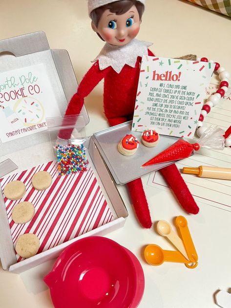 Diy Cookie Kit, Elf Cookies, Green Market, Cookie Kit, Diy Cookie, Iced Cookies, Icing Cookies, Royal Icing Cookies, Shelf Ideas