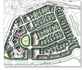 Traditional Neighborhood Concepts & Strategies Neighborhood Design Architecture, Urban Planning Masterplan, Urban Planning Concept, Neighborhood Plan, Urban Planning Design, Traditional Neighborhood Development, Neighborhood Design, Urban Design Diagram, Urban Design Graphics