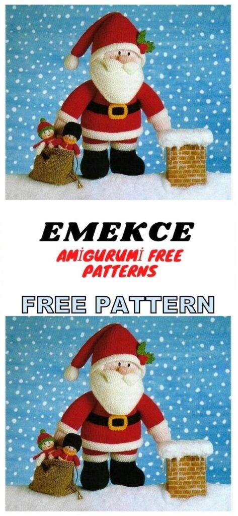 Be Patterns, Amigurumi Santa Claus, Christmas Knitting Projects, Amigurumi Santa, Best Christmas Toys, Christmas Crochet Patterns Free, Crochet Santa, Santa Patterns, Crochet Dolls Free Patterns