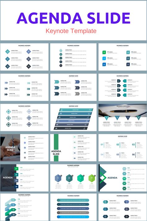 Agenda Slides - creative design business presentation templates in the Keynote. Ready template, easy to use. #Agenda #Keynote #Design #Creative #Presentation #Slide #Infographic Agenda Presentation Design, Powerpoint Infographic Design, Agenda Slide Design, Business Infographic Templates, Agenda Presentation, Powerpoint Tricks, Agenda Slide, Agenda Layout, Powerpoint Inspiration