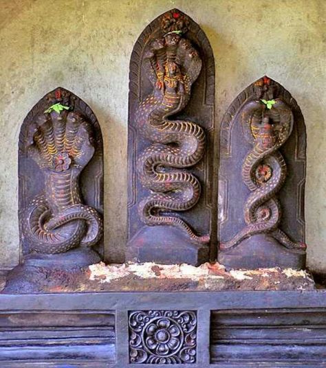 Cobra Snakes, Shiva, Statue, Sculpture, Stone, Wall