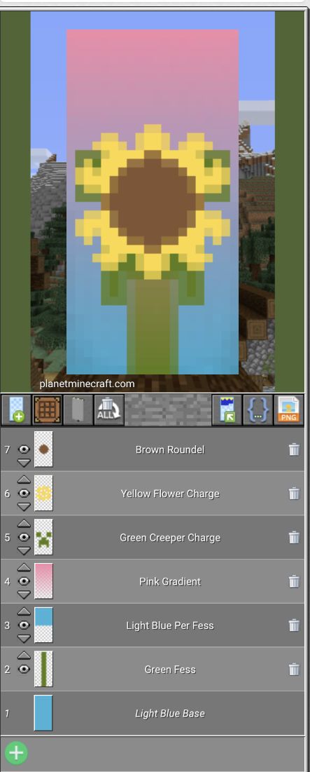 Flower Banner Minecraft, Crown Banner, Flower Banner, Minecraft Banner, Minecraft Banner Designs, Minecraft Banners, Banner Designs, Minecraft Stuff, Minecraft Buildings