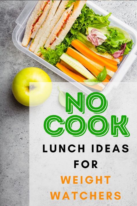 Weight Watcher On The Go Lunch, Ww Packed Lunches, Healthy Store Bought Lunch, Weight Watcher Lunches Easy, No Salad Lunch Ideas, Ww No Cook Lunch, No Cook Clean Eating Lunch Boxes, Healthy Lunch Ideas For One Person, Easy Healthy Low Calorie Lunch Ideas