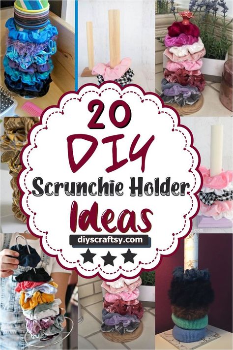 DIY Scrunchie Holder Diy Scrunchie Holder, Scrunchie Holder, Diy Scrunchie, Scrunchies Diy, Baby Room Inspiration, Portfolio Ideas, Diy Holder, Room Planning, Diy Organization