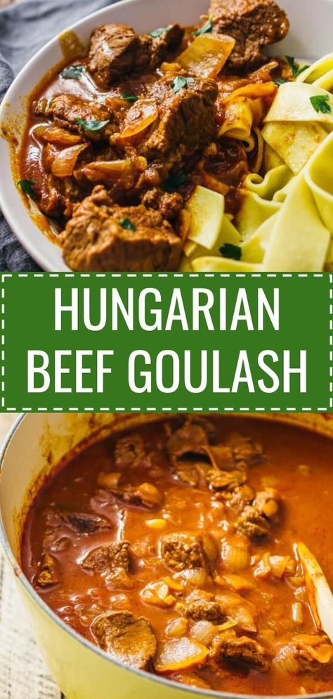 Goulash With Stew Meat, Hungarian Beef Goulash, Spicy Beef Stew, Crockpot Recipes Beef Stew, Beef Meals, Hungarian Food, Beef Goulash, Beef Steak Recipes, Asian Recipe