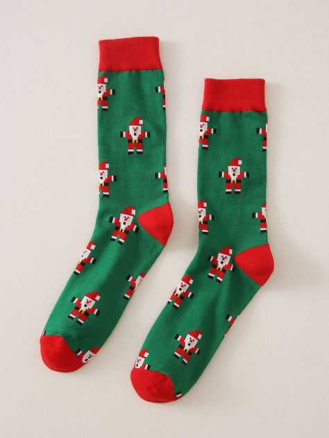 Mens Christmas Socks, Christmas Socks, Christmas Men, Crew Socks, Christmas Stockings, Santa Claus, Socks, Wallpapers, Collar