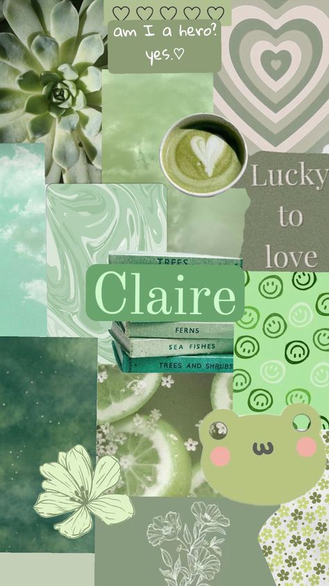 Claire Wallpaper Name, Claire Name Aesthetic, Claire Name, Wallpaper Name, Name Aesthetic, Floral Wallpaper Iphone, Sea Fish, Trees And Shrubs, Floral Wallpaper