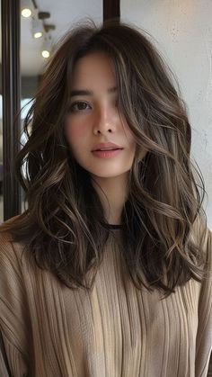 Medium Length Hair Women, Hair Inspiration Long, Dark Brown Hair Color, Haircuts For Medium Hair, Haircuts For Long Hair, Dark Brown Hair, Long Hair Cuts, Medium Length Hair Cuts, Hair Cut