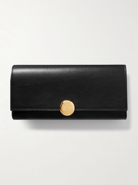 Loewe's wallet is embellished with glossy 'Pebble' hardware - zoom in and you'll notice it's engraved with the brand's 'Anagram' logo. It's crafted from leather and has plenty of slots inside for your cards and notes. Loewe Clothes, Zara Closet, Loewe Wallet, Build Wardrobe, Baggage Claim, Eyewear Shop, Loewe Bag, Large Wallet, Designer Wallets