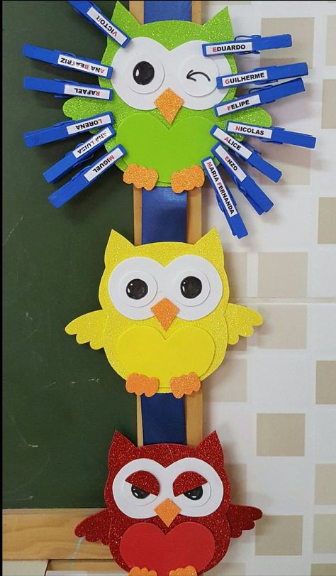 Flower Crafts Kids, Owl Theme Classroom, Owl Classroom, Classroom Birthday, Diy Crafts Bookmarks, Owl Theme, Owl Crafts, Mothers Day Crafts For Kids, Creative Activities For Kids