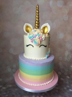 Two Tier Unicorn Birthday Cake, Easy Unicorn Cake, Rainbow Unicorn Cake, Unicorn Birthday Party Decorations, Little Pony Cake, Unicorn Themed Birthday Party, Unicorn Birthday Cake, Cake Easy, Rainbow Food