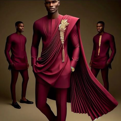 Do you design for men? Here you have it.. stylish and extravagant for the Boss. Own your style 💯💯💯 @gadafitundeednut @houseofvieve Extravagant Mens Fashion, Best Wedding Suits, Nigerian Outfits, African Suit, King Outfit, African Wear Styles For Men, Traditional African Clothing, Latest African Men Fashion, Dress Suits For Men