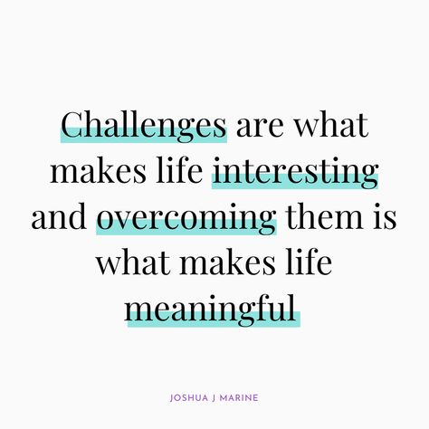 ✨ Embracing Life's Journey ✨⁠ ⁠ "Challenges are what makes life interesting and overcoming them is what makes life meaningful." 💪🌈⁠ ⁠ In the midst of life's twists and turns, reflect on the beauty found in every challenge we conquer. 🌟 It's not about glorifying struggles but celebrating the strength within us to navigate through them. 🤗 ⁠ ⁠ #MondayMotivation #MoativationMonday #StrengthInUnity #LifeJourney #PositivityPrevails⁠ Navigate Life Quotes, Quotes About Overcoming Challenges, Life Challenges Quotes, Quotes About Challenges In Life, Quotes About Challenges, Challenges Quotes, Overcoming Challenges Quotes, Lifes Challenges Quotes, Beauty In The Struggle