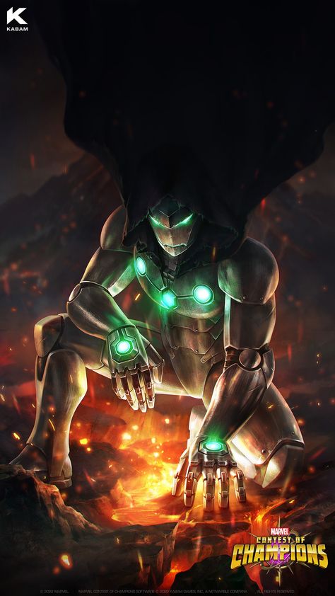 Doctor Doom Infamous Iron Man, Infamous Iron Man Wallpaper, Evil Iron Man, Warforged Wizard, Infamous Iron Man, Stark Tech, Marvel Contest Of Champions, Tech Armor, Victor Von Doom