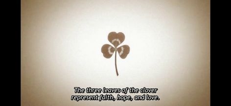 Blackclover 3 clover leaf Clover Meaning, 3 Leaf Clover, Tattoo Idea, Leaf Clover, Clover Leaf, Meant To Be, Tattoos, Quick Saves