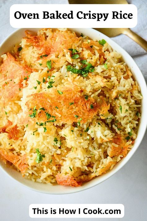 Rice For A Crowd In The Oven, Egyptian Baked Rice Recipe, Ways To Cook Rice Recipes, Leftover Brown Rice Recipes Healthy, Brown Rice And Wild Rice Recipes, Thanksgiving Rice Side Dish, Oven Baked Rice And Vegetables, Baked Cheese Rice, Light Rice Recipes