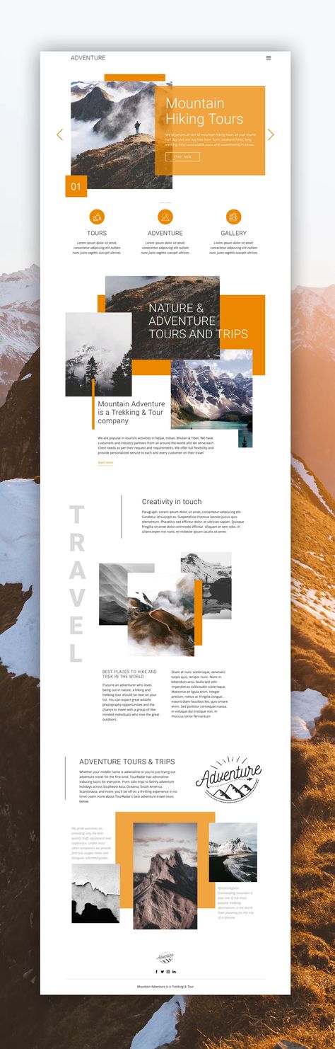 Overlapping Website Design, Web Design Templates Layout, Best Website Design Layout, Web Page Design Layout Templates, Unique Web Design Layout, Shape Divider Web Design, Site Template Web Design, Travel Website Design Layout, Creative Website Design Layout Ideas