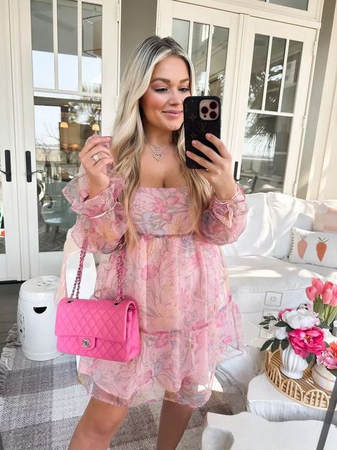 Easter Sunday Dress, Easter Sunday Outfit, Femininity Style, Sunday Outfit, Outfit Inspo Spring, Clothing Finds, Floral Clothing, Trendy Spring Outfits, Easter Earrings