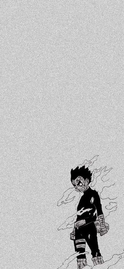 Anime Training Wallpaper, Rock Lee Black And White, Naruto Manga Wallpaper Black And White, Manga Wallpaper Black And White Iphone, Rocklee Naruto Wallpaper, Rock Lee Wallpapers Iphone, Rock Lee Training, Black And White Manga Wallpaper, Rock Lee Manga