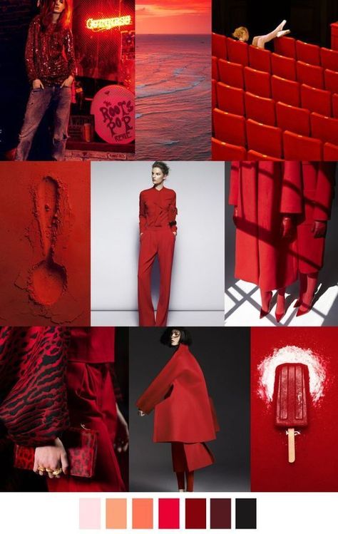 Grenadine Cocktail, Red Moodboard, Fashion Trending Moodboard, Pantone 2017, 2017 Trends, Color Forecasting, Colour Trends, Color Trends Fashion, Fashion Forecasting