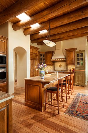 Southwestern Interior Design Kitchen, Santa Fe Interior Design, Southwestern Interior Design, Santa Fe Interiors, Southwest Interior Design, Southwest Interior, Santa Fe Decor, Mexican Style Kitchens, Southwestern Interior