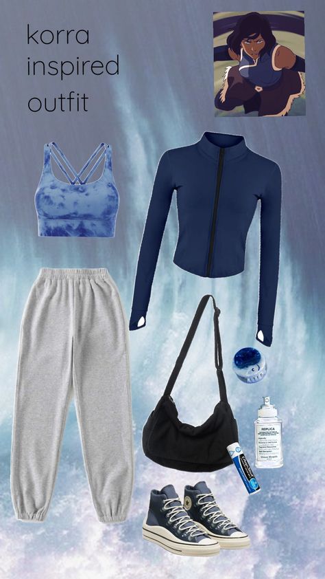 korra inspired outfit! #lok #avatar #legendofkorra #korra Korra Modern Outfit, Korra Inspired Outfits, Korra Outfits, Legend Of Korra, Other Outfits, Modern Outfits, Avatar, Outfit Inspirations, Pins