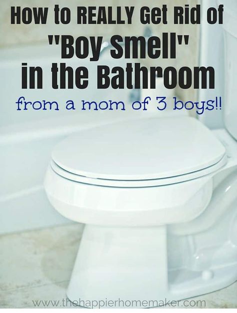 Boy Bathroom Smell, Smelly Bathroom, Remove Urine Smell, Pee Smell, Urine Smells, Bathroom Hacks, Cleaner Recipes, Bathroom Smells, Bathroom Cleaning Hacks