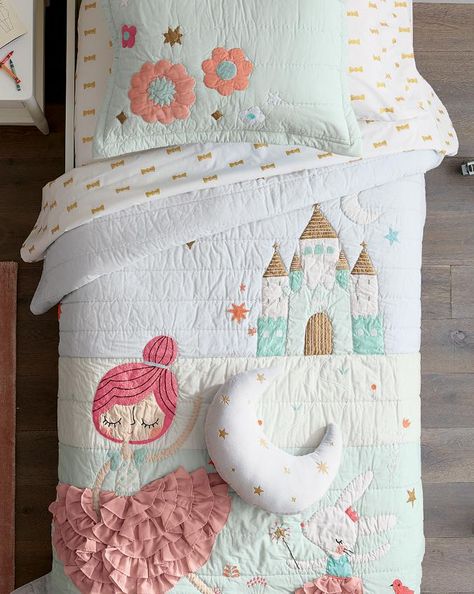 Kids and Baby Store (Crate and Kids) | Crate and Barrel Ballerina Bedding, Fantasy Bedroom, Bedding Inspiration, Kids Bedding Sets, Girl Bedroom Designs, Toddler Bedrooms, Kid Room, Girl Beds, Bed Sets