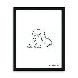 Fun Wall Decor, Dog Line Drawing, Perro Shih Tzu, Dog Outline, Dog Line, Cool Wall Decor, Drawing Frames, Shih Tzu Puppy, Shih Tzu Dog